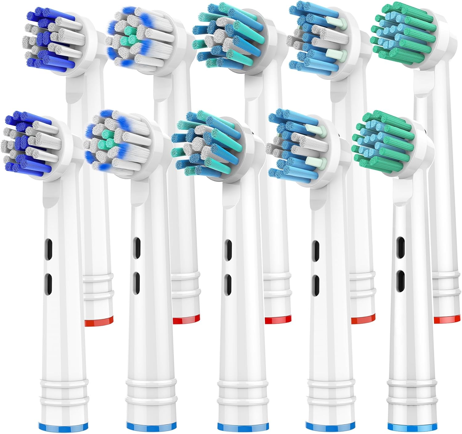 Replacement Toothbrush Heads for Oral B Braun, 10 Pcs Professional Electric Toothbrush Heads Brush Heads Compatible with Oral B Replacement Heads Refill 7000/Pro 1000/9600/500/3000/8000 Replacement Toothbrush Heads for Oral B Braun, 10 Pcs Professional Electric Toothbrush Heads Brush Heads Compatible with Oral B Replacement Heads Refill 7000/Pro 1000/9600/500/3000/8000