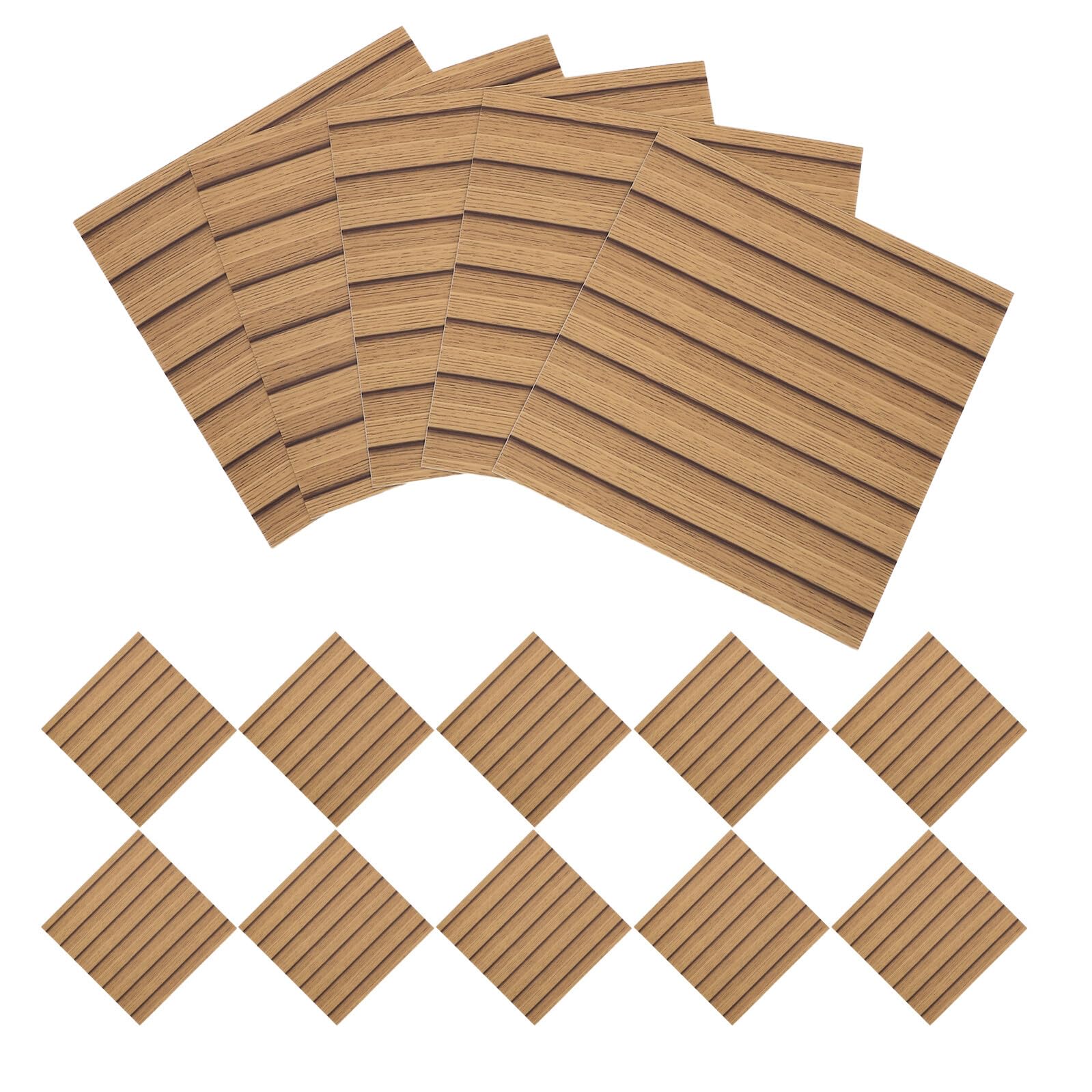 30 Stück Selbstklebendes Wandpaneel 30x30cm in Wasserfester Pet Holzoptik Feuchtigkeitsbeständige Wandverkleidung für Wohnzimmer und Küche
