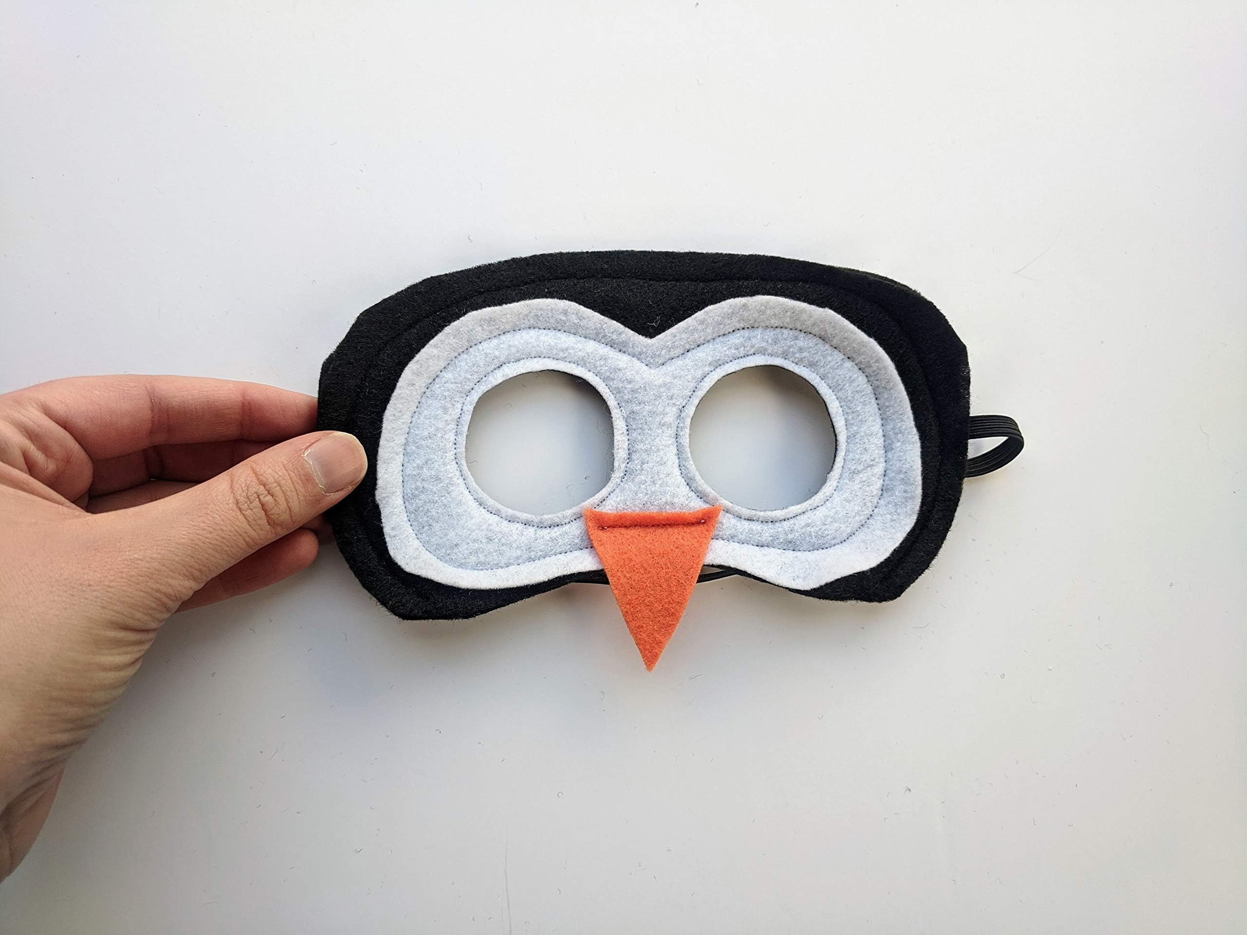 Felt Penguin Mask for Kids and Adults