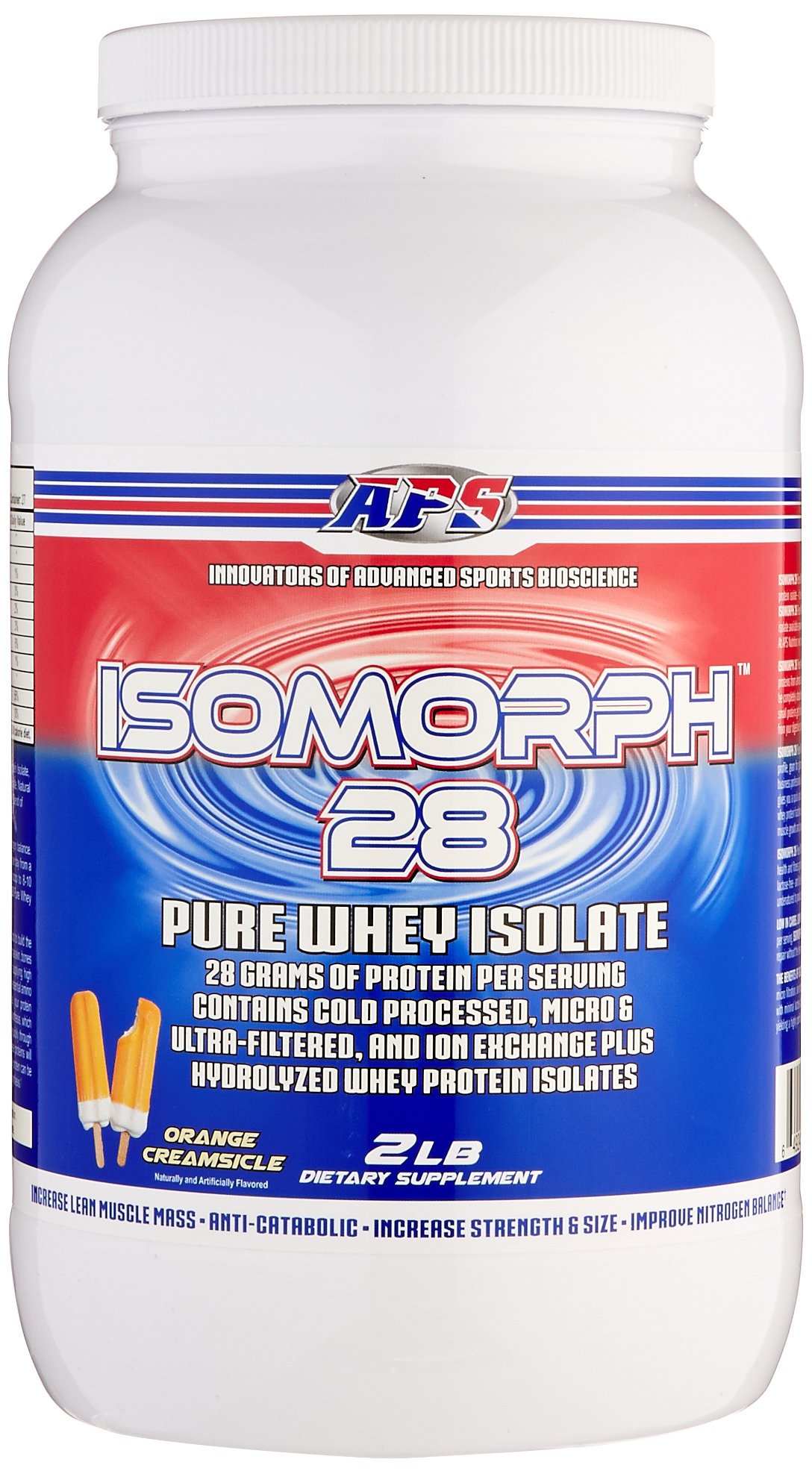 APS Nutrition IsoMorph 28 Protein Powder | Pure Whey Isolate | Cold Pressed, Ultra- Filtered, & Ion Exchange Isolates | 28g Protein | 2 Pound (Orange Creamsicle)