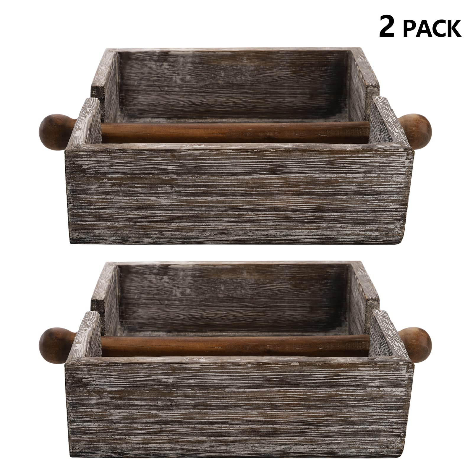 Serviettenhalter Aus Akazienholz – Quadratisch, 15x15 Cm, Für Küche, Bar Oder Restaurant