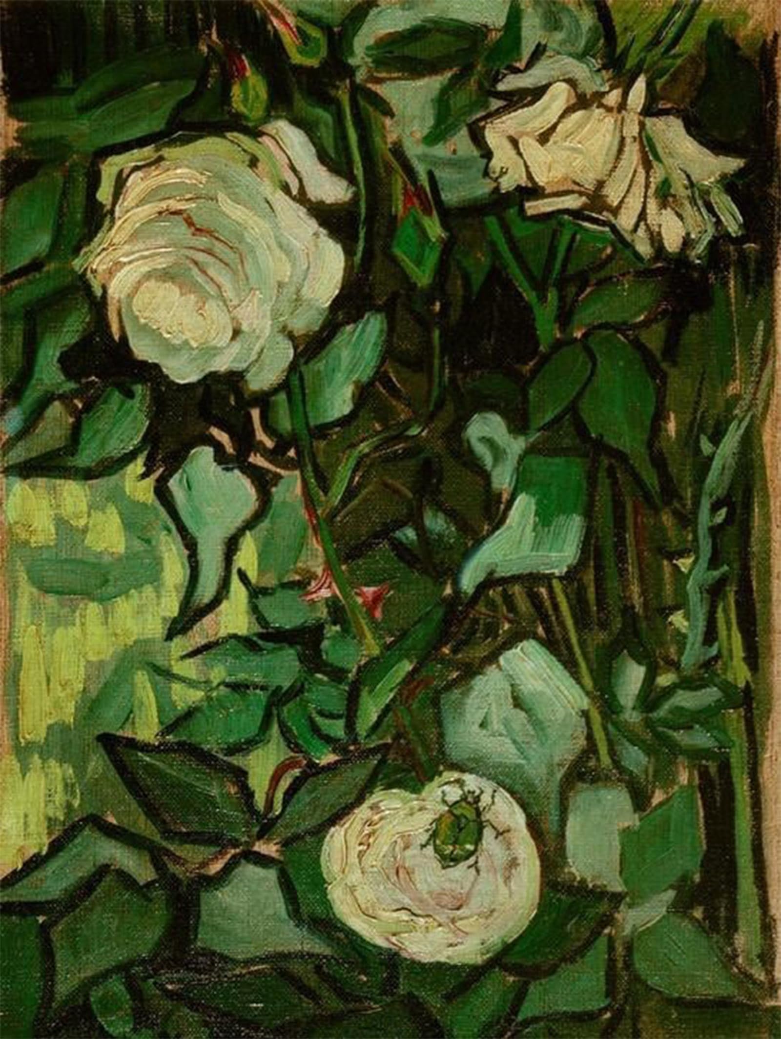 SERENDIPITP Vintage Wall Art Canvas Nordic Poster Canvas Print Picture Roses Wall Art Poster for Home Decor 60x90cm