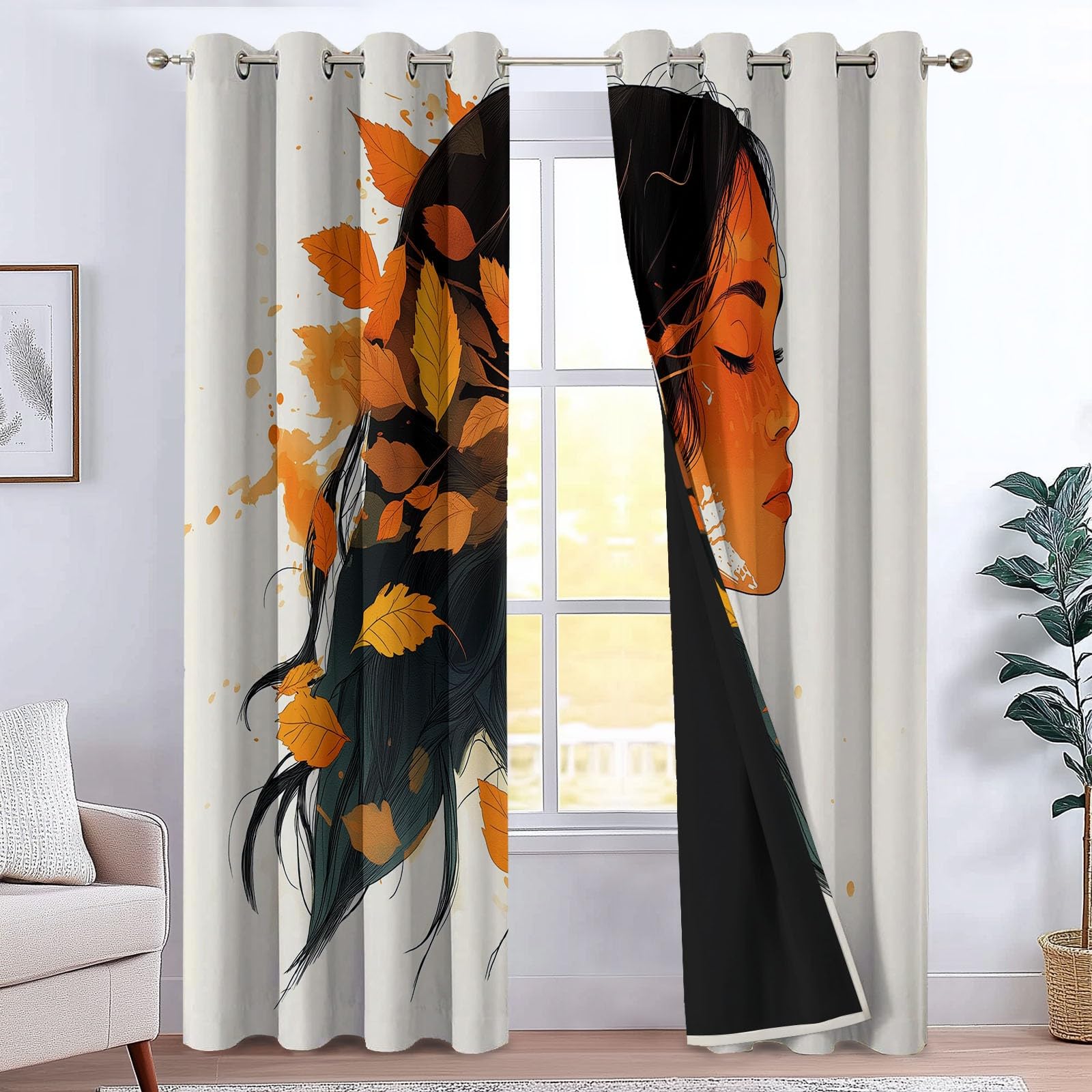 Rideaux occultants isolation thermique L140xH245 pour chambre d'enfant