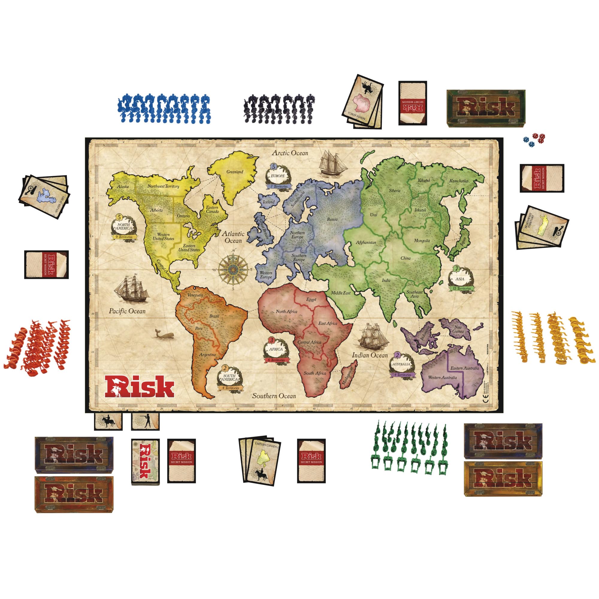 Hasbro Gaming Risk Game Board