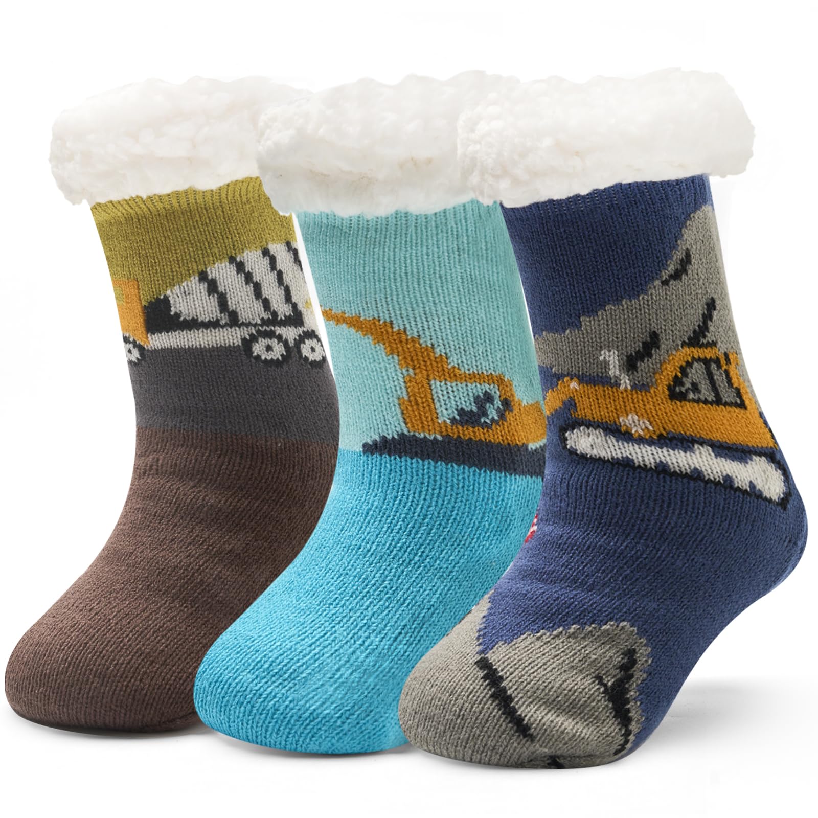 Aisyee 6 Paare Weihnachtssocken Kinder Wintersocken Jungen W