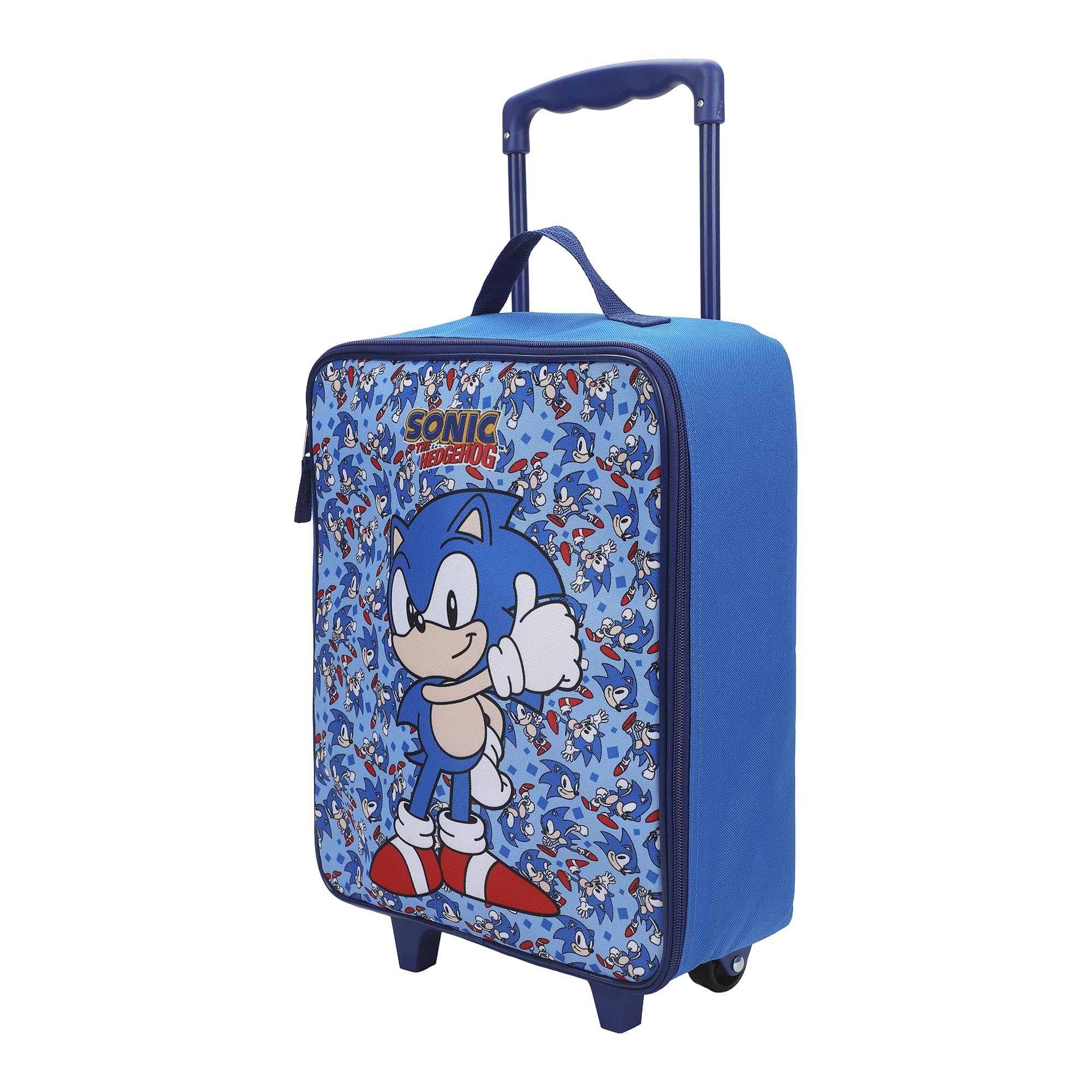 Bioworld Sonic The Hedgehog Thumbs Up 14" Youth Blue Pilot Case
