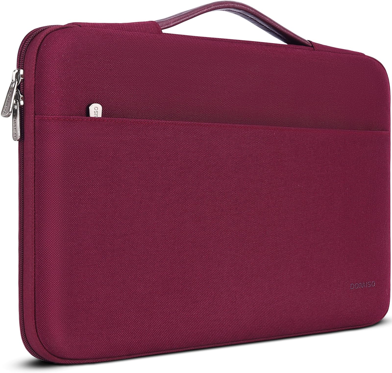 DOMISO 15.6 inch Laptop Sleeve Case with Handle Waterproof Carrying Bag for 15.6" ThinkPad E15 Gen 2 4/16" ThinkPad T16/HP Pavilion x360/LG,Wine