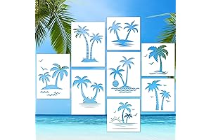 Gisgfim 8 pcs Summer Stencils