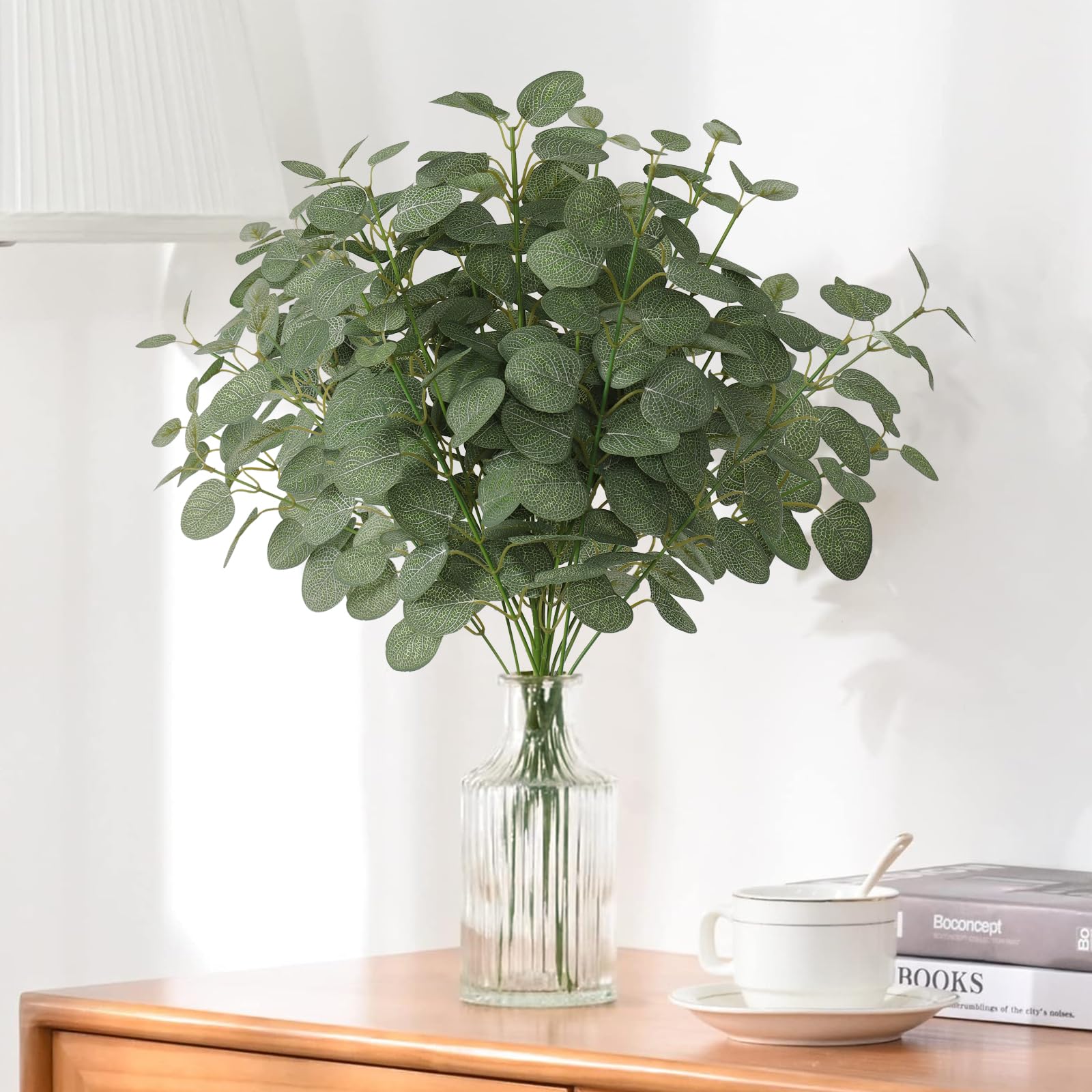 6 Stück Künstliche Eukalyptuszweige – Ca. 62 Cm, Grüne Kunstpflanzen Für Deko & Arrangements