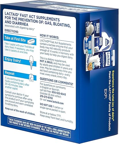 Miniatura 4 de LACTAID Comprimidos Fast Act 32 cápsulas (paquete de 3)