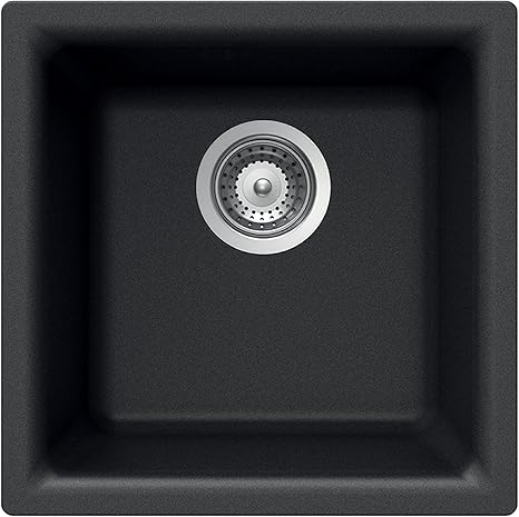 Drop In Kitchen Sink E-100 MIDNITE Quartztone Granite Series