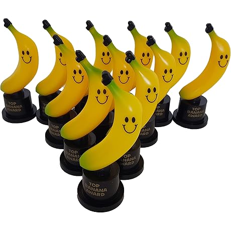 Dondor Plastic Gold Trophy Awards | Perfect for Top Banana Achievements