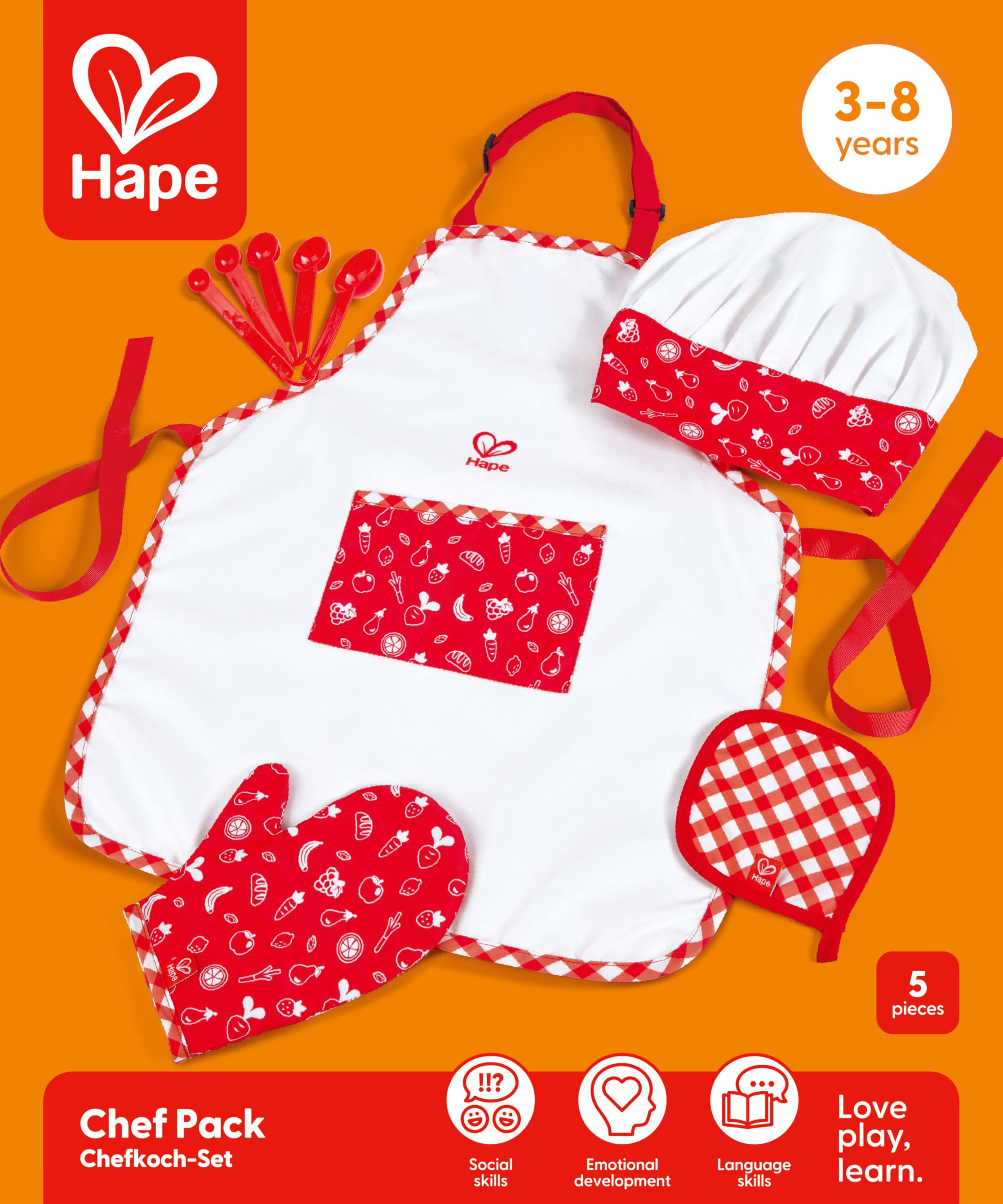 Amazon.co.jp: Hape(ハペ) おままごとエプロンセット 20.5×24.5×5cm 3