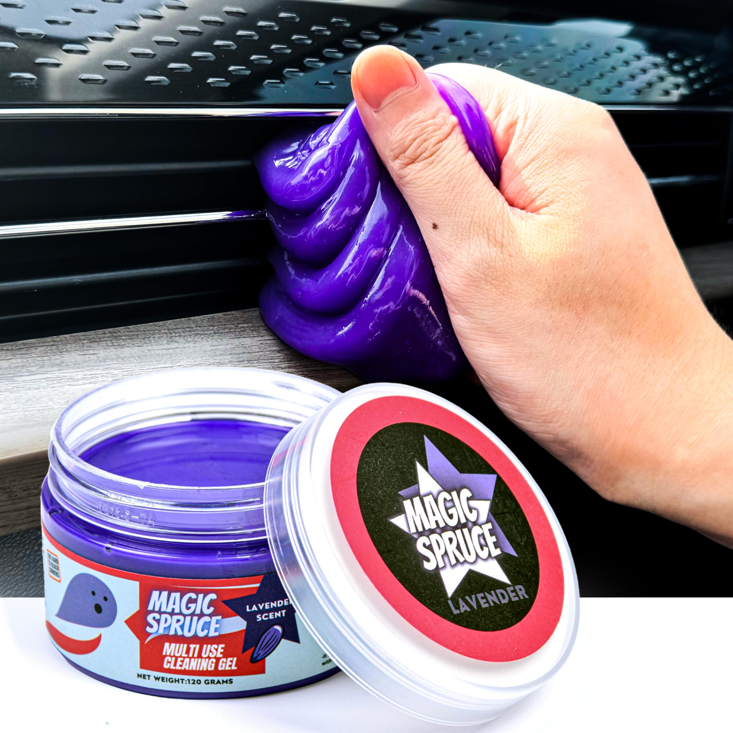 ToysButty Car Detailing Kit Gel for Car interior Dashboard Cleaner Products, Non-Water Dust Remover Scented Freshner, Upholstery Cleaning Putty, Pc Laptop Computer Cleaning Accessories Car Slime Kits