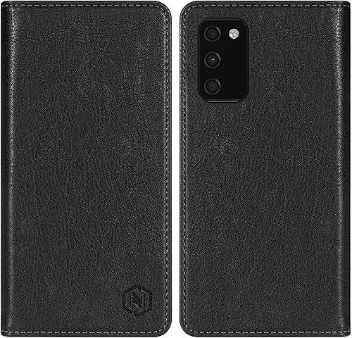 Funda tipo cartera para Samsung Galaxy A03s con bloqueo RFID, soporte de ranura para tarjetas, funda protectora de cuero para Samsung Galaxy A03s
