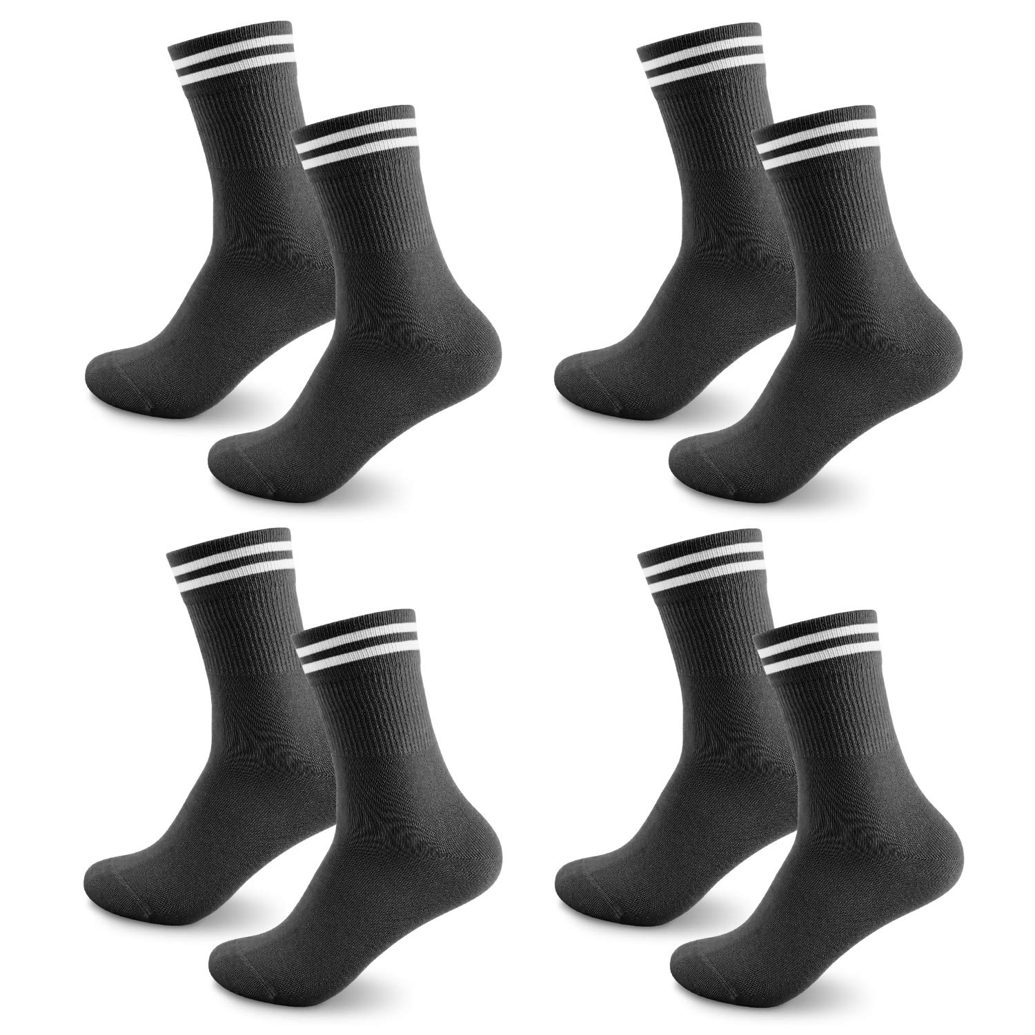 Lot De 8 Paires Chaussettes Sport Homme/femme | Coton Confortable Tailles 39-44 Ou 42-46 | Renforcées Talon Et Orteils - 2