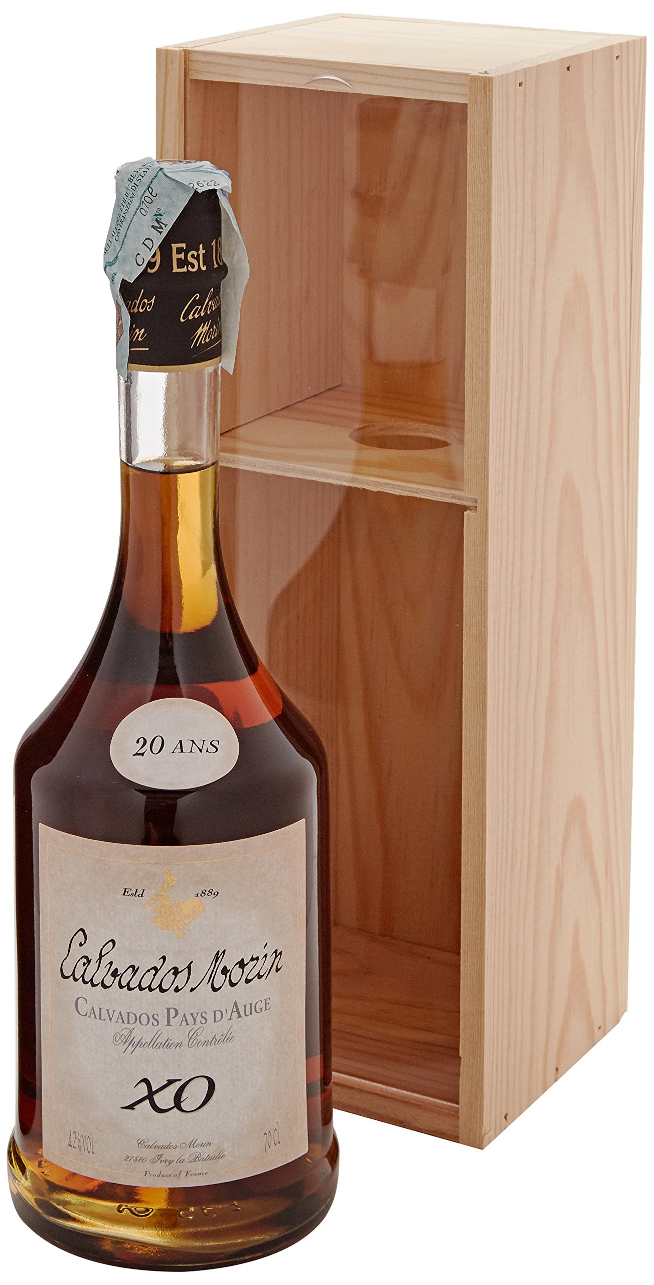 CALVADOS MORIN 20 ANNI PAYS D'AUGE CL.70 LEGNO