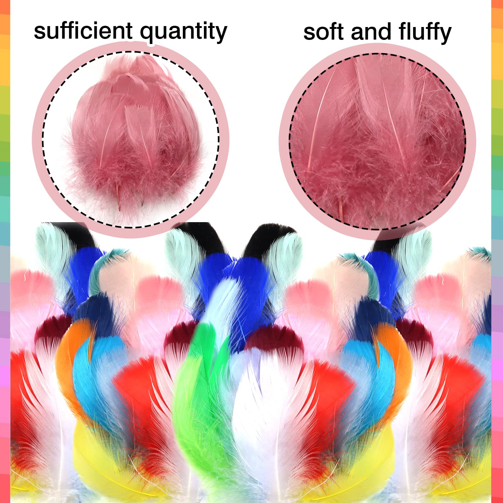 Accessoire Mariage Déco Plumes De Coq Naturelles En Croix - Vieux Rose - 8-13cm - Lot De 70-75 Pièces Pour Déco DIY Plumes Vieux Rose 8cm