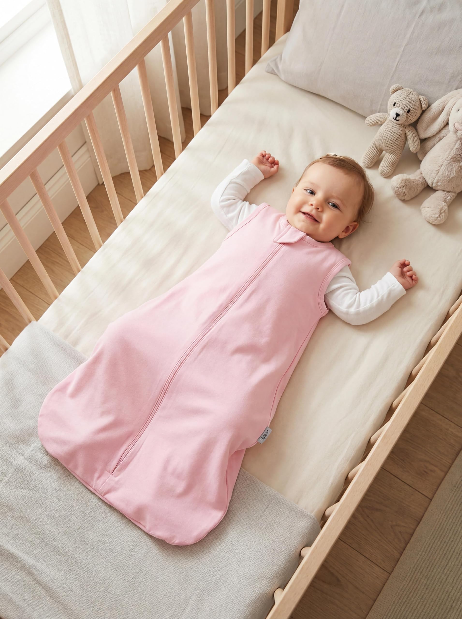 TupTam Sacco Nanna Estivo Neonato – Sacco Nanna 0.5 TOG Cotone OEKO-TEX, Traspirante, Unisex