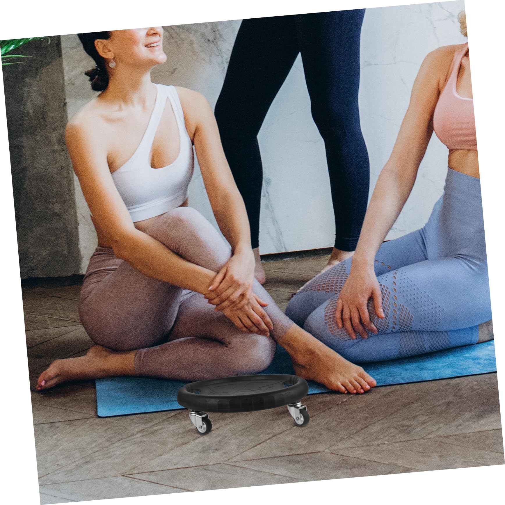 Bauchplatte Bauchtrainer Fitness-Disc bauchfett verbrennen Kniematte Schieberegler zum Trainieren Gleitscheibe für Bauchübungen Fitnessgeräte Fitness-Gleitplatte pp Green