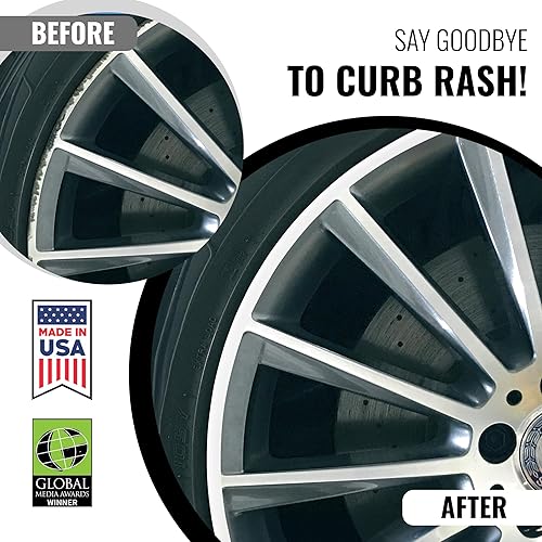 Vista 51 de All-Fit - Tiras de protección para llanta, para prevención de rozaduras, ajuste universal Negro