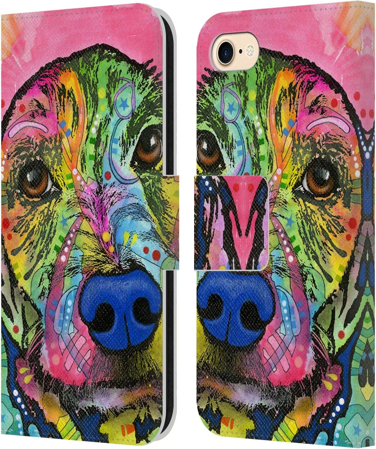 Head Case Designs Officially Licensed Dean Russo Take Me Home Please Dogs 3 Leather Wallet Case Compatible with Apple iPhone 7/8 / SE 2020 & 2022