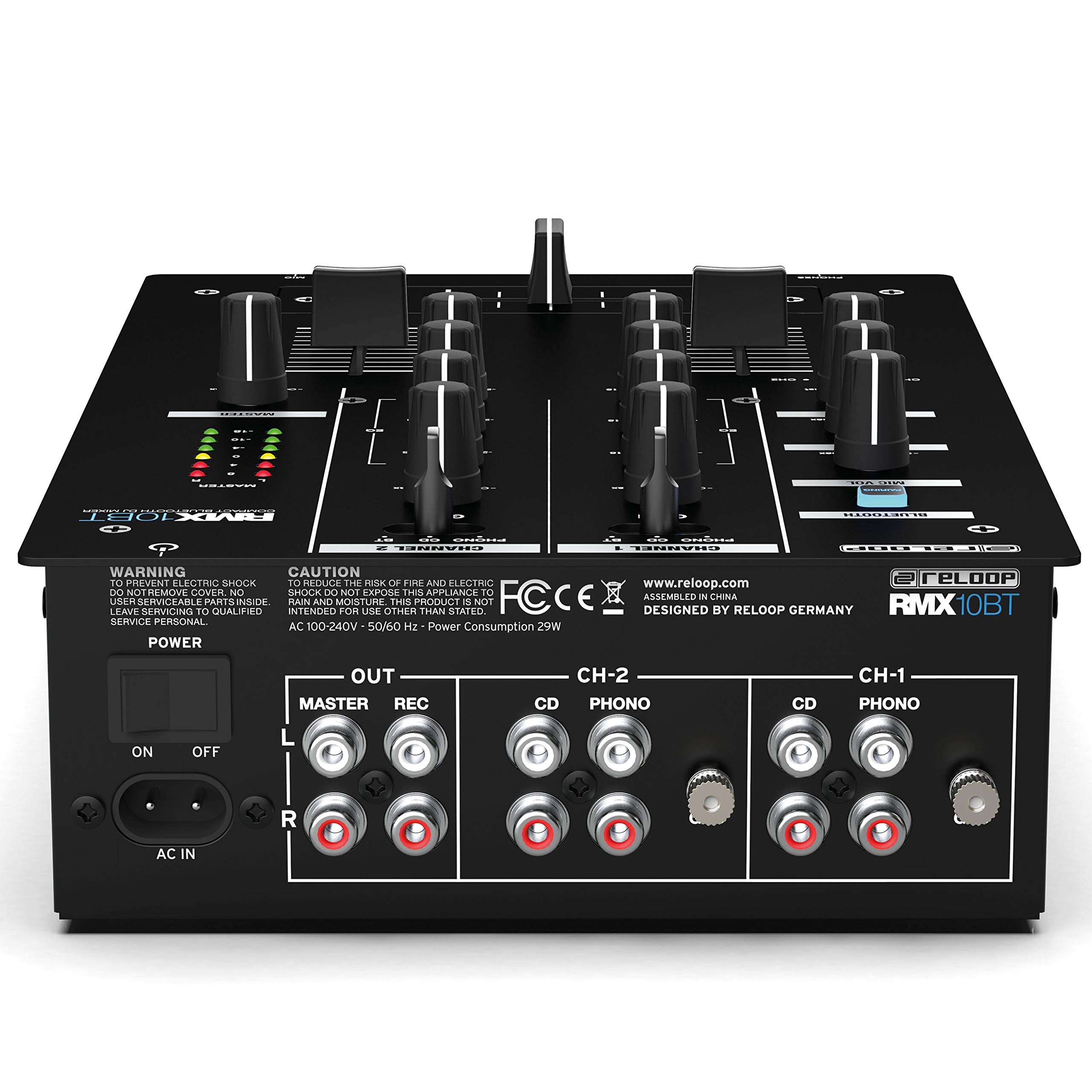 Reloop RMX-10BT Bluetooth入力搭載 DJミキサー ⑨ Amazon.com: Reloop Compact Bluetooth DJ Mixer (AMS-RMX-10BT