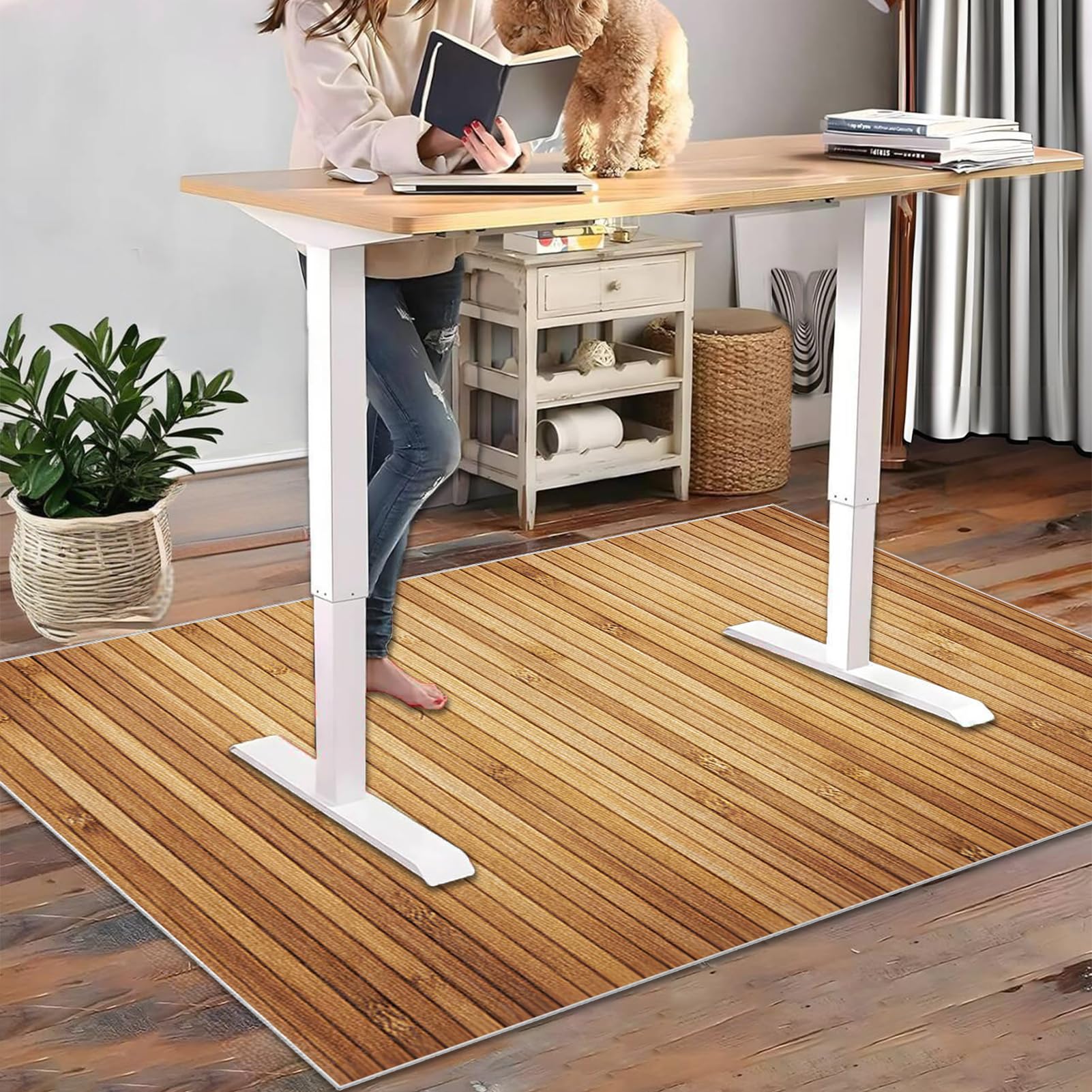 Tapis Chaise Bureau Antidérapant Tapis de Sol Gamer 120 x 150 cm Tapis pour Fauteuil Tapis Protections Sol Chaise Bureau Tapis de Chaise Gaming pour Sol Dur Planchers Carrelage et Parquet
