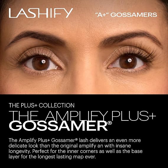Lashify Amplify Plus+ 8mm Eyelash Extensions Refill in Truffle Color, Easy DIY False Lashes for the Most Delicate, Natural and Long Lasting Look