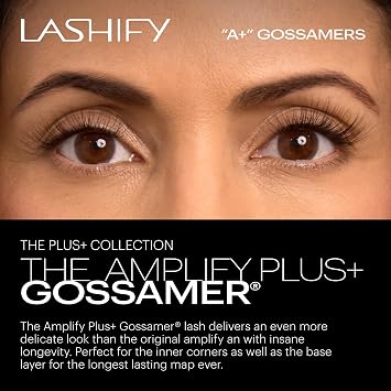 Lashify Amplify Plus+ 8mm Eyelash Extensions Refill in Truffle Color, Easy DIY False Lashes for the Most Delicate, Natural and Long Lasting Look