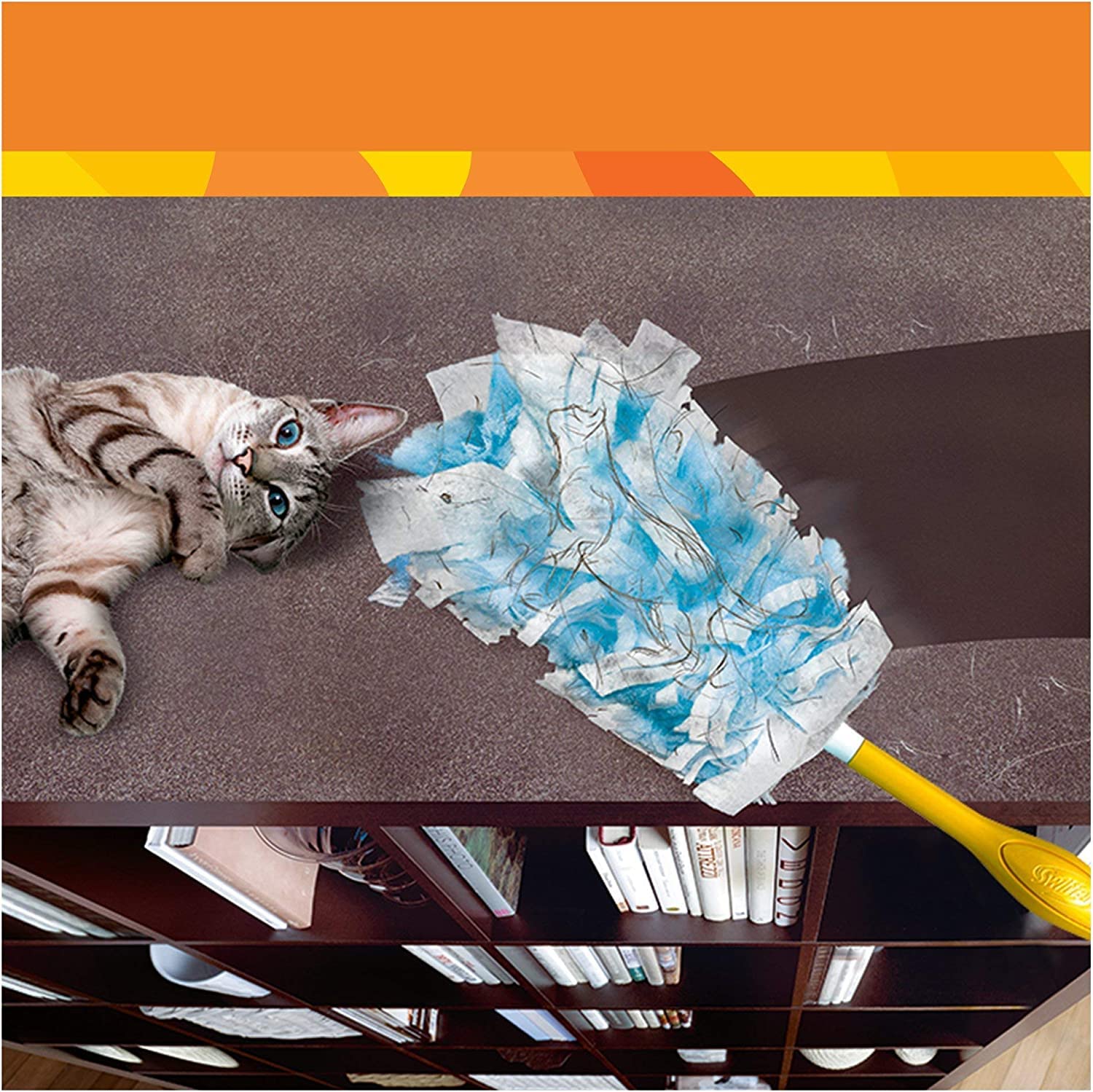 Swiffer Duster Ricariche Piumino Catturapolvere, Cattura E Blocca 3 volte Più Polvere E Peli/Capelli rispetto al Piumino Tradizionale, Con Profumo Ambi Pur, 25 Pezzi, Maxi Pacco