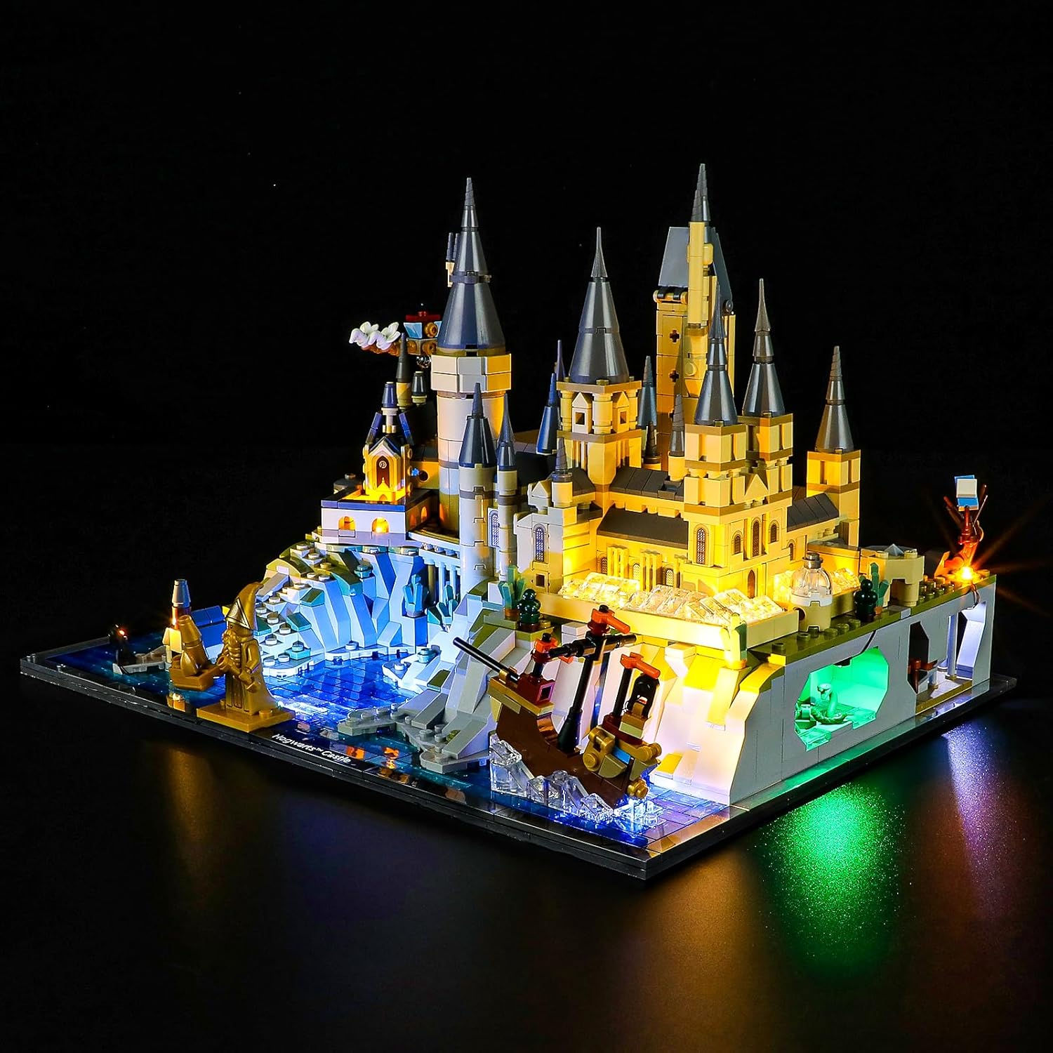 YEABRICKS LED Light for Lego-76419 Harry Potter Hogwarts Castle and Grounds Building Blocks 