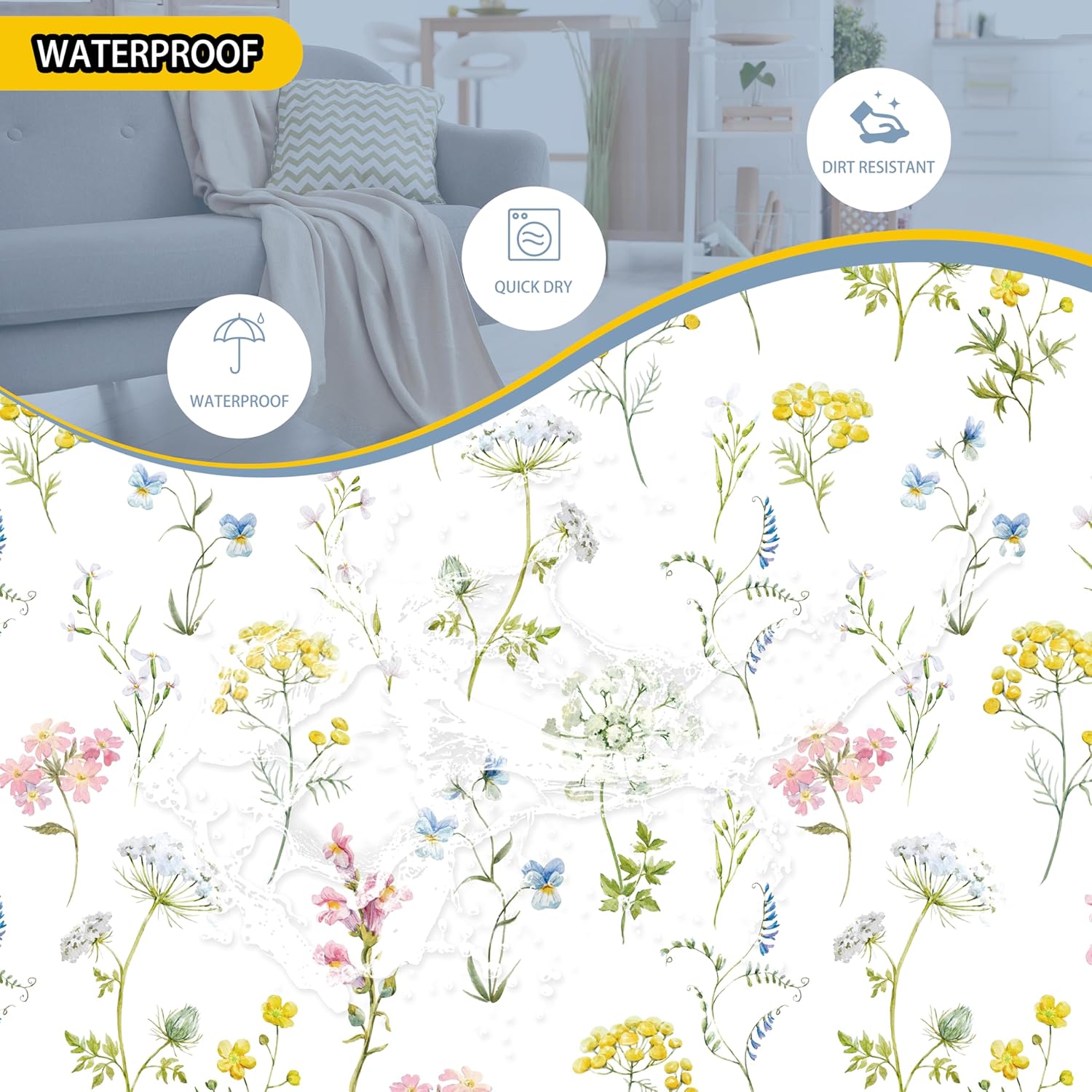 Colorful Flowers Laundry Basket Floral Foldable Oxford Cloth Funny Tote Bag Laundry Hamper Clothes Storage Bucket Toy Organizer For Bathroom/Laundry Storage/Bedroom 18.9x16.5 In Gift