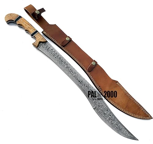 Miniatura 6 de PAL 2000 KNIVES HSK-9984 Espada hecha a mano de acero de Damasco de 26,5 pulgadas