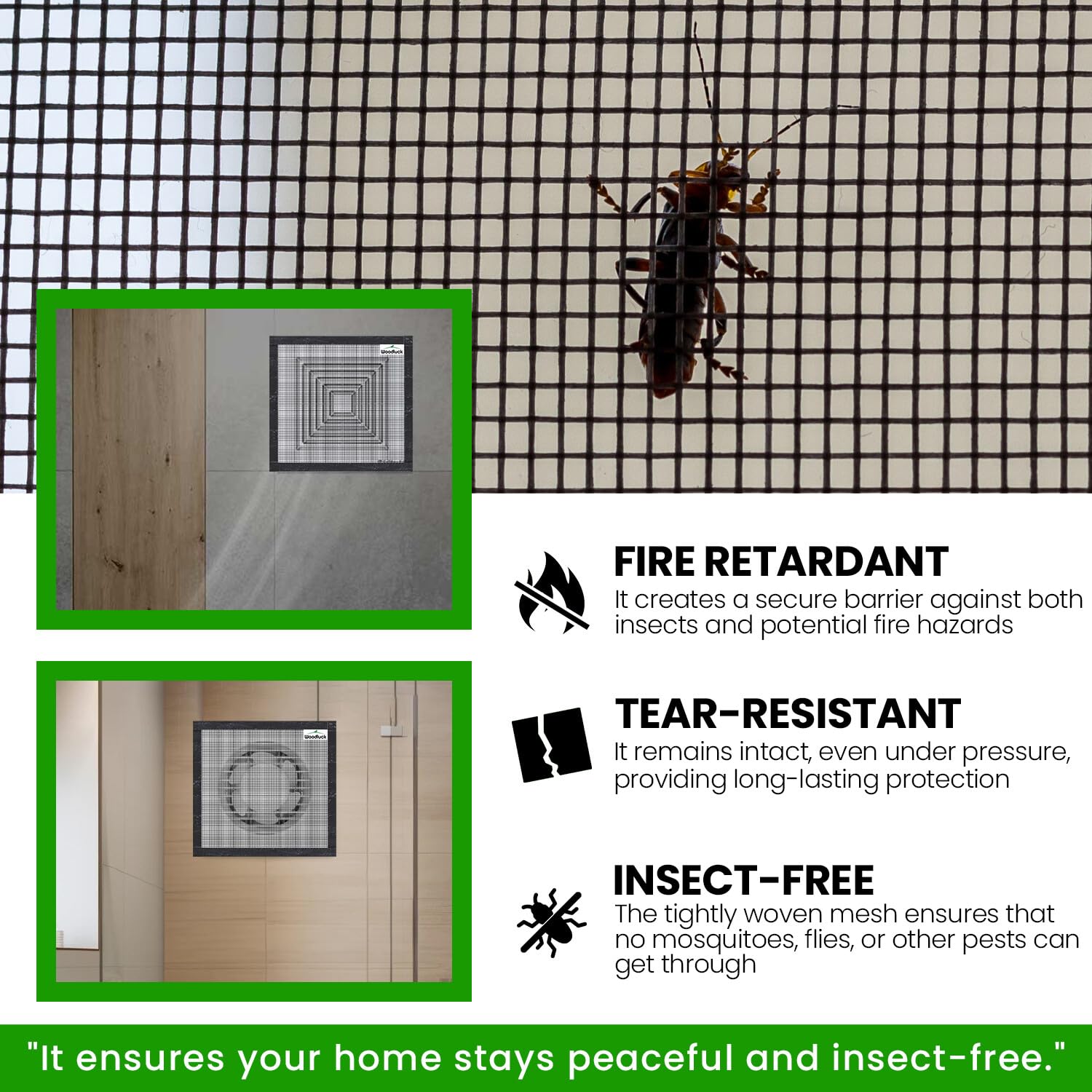 Woodluck Mosquito Net - Block Bugs & Dust -6