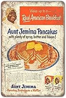 AgedSign Aunt Jemima Pancake Waffle Mix Vintage Metal Tin Sign - Retro Kitchen Decor Wall Art 8x12 Inch