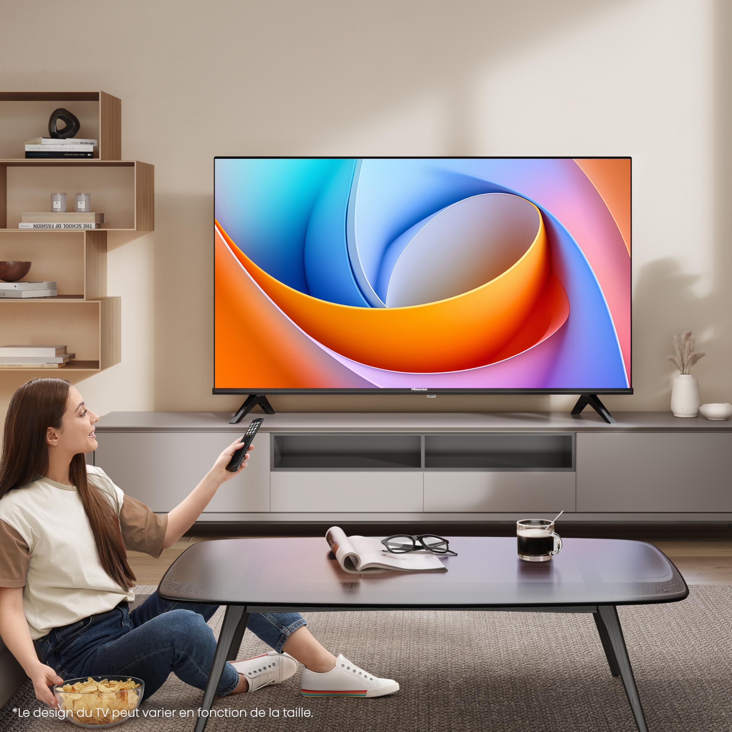 Hisense Téléviseur connecté 32 Pouces 32A4Q - Full HD 60Hz, Mode Sport IA, Dolby Audio, VIDAA OS avec Youtube, Netflix, Canal +(Modele 2025)