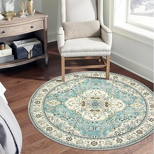 Miniatura 487 de Lahome Tapete tribal bohemio, pequeño, suave, antideslizante, lavable, de pelo corto, para piso en puerta, interior, entrada, baño, silla, Verde