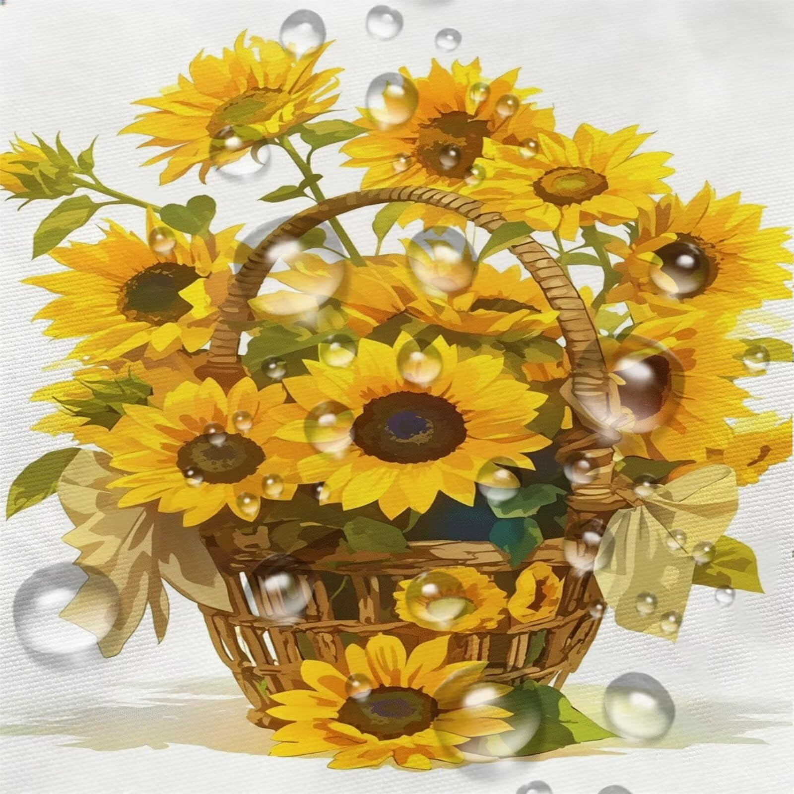 Générique Housse Coussin Exterieur Impermeable 30x50cm Jaune Décoratif Taie d'oreiller Decoration Tournesol Housse de Coussin Exterieur Impermeable pour Salon de Jardin Lot 2. T-3083