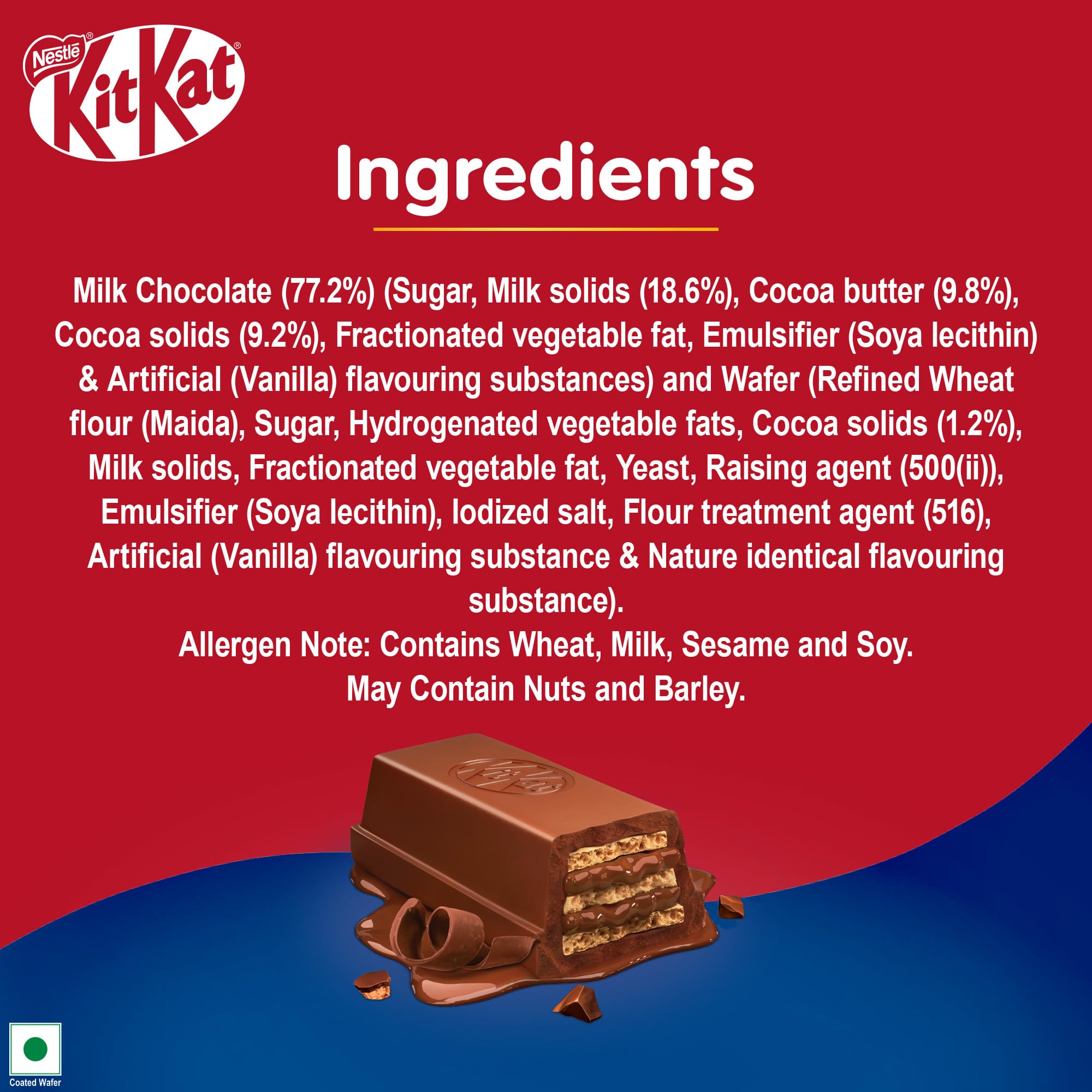 Nestlé KitKat Delight Rich Chocolate Coated Wafer Bar, 150g 2