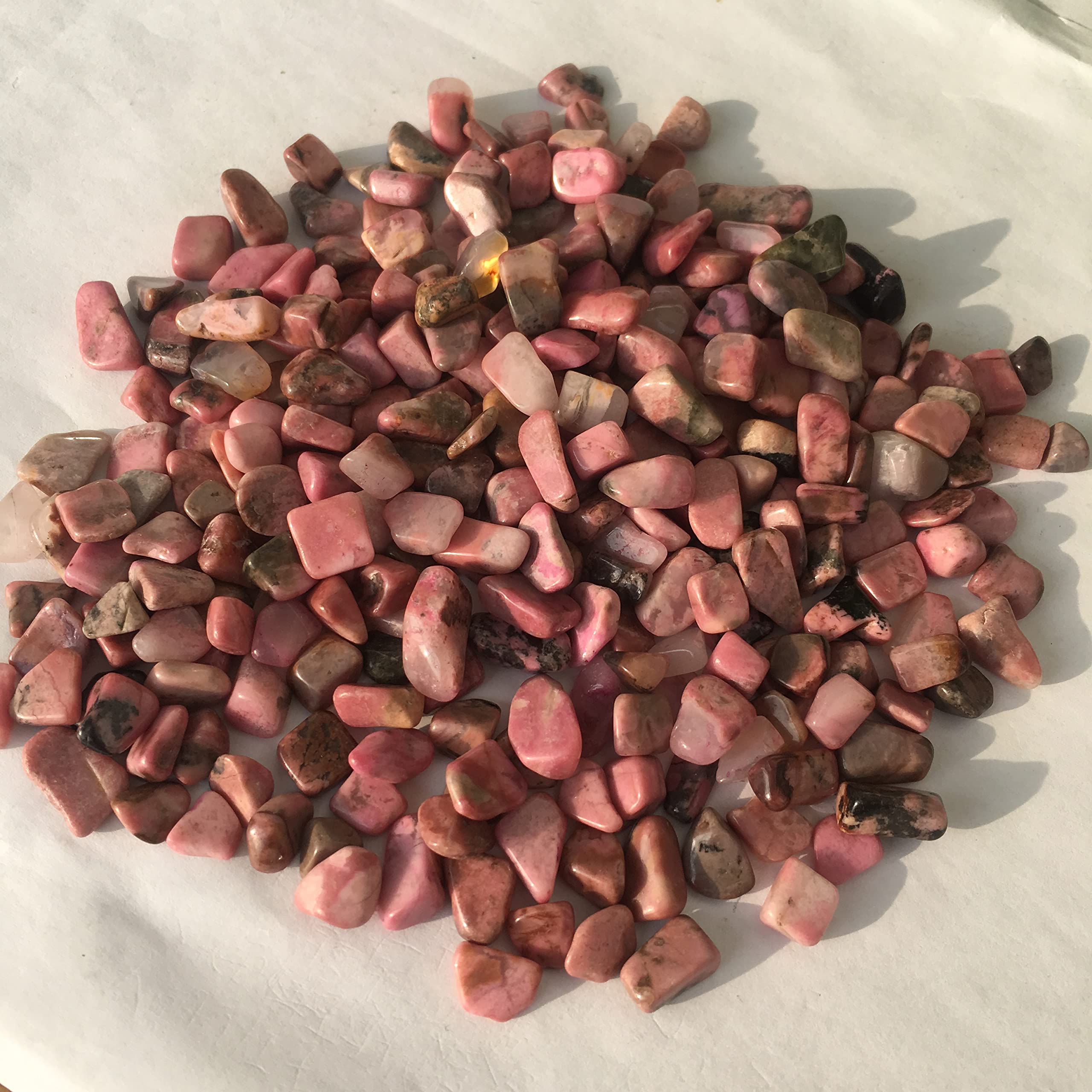 Campione di Pietra Naturale Rosa Polvere di Cristallo Pietra di Quarzo Ghiaia Rotta Cristallo Acquario Vaso di Fiori Giardino Decorazione Pietra (Size : 1000g)