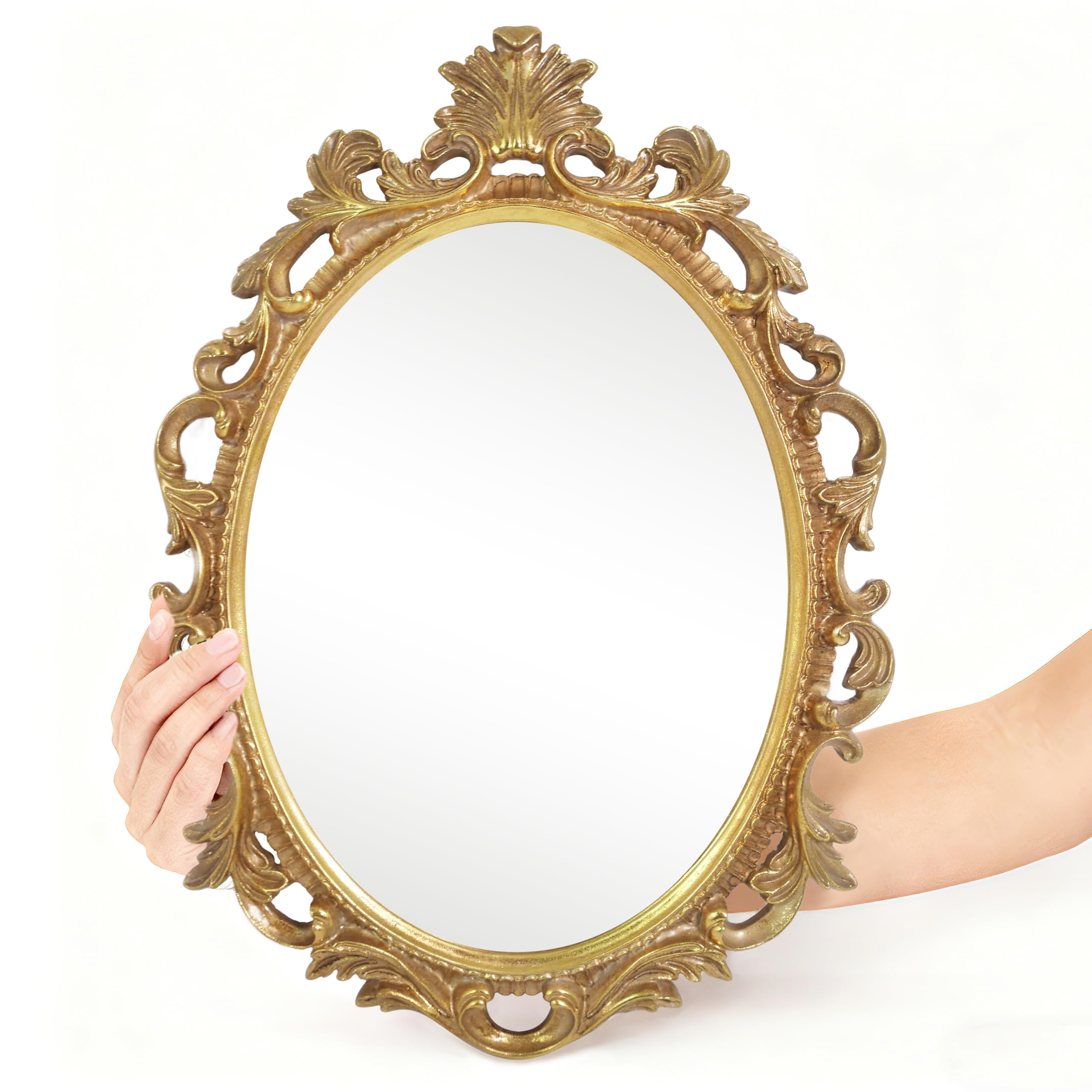 アンティーク鏡＊石膏＊ゴールド Amazon.com: SIMON'S SHOP Vintage Gold Mirror for Wall, Antique