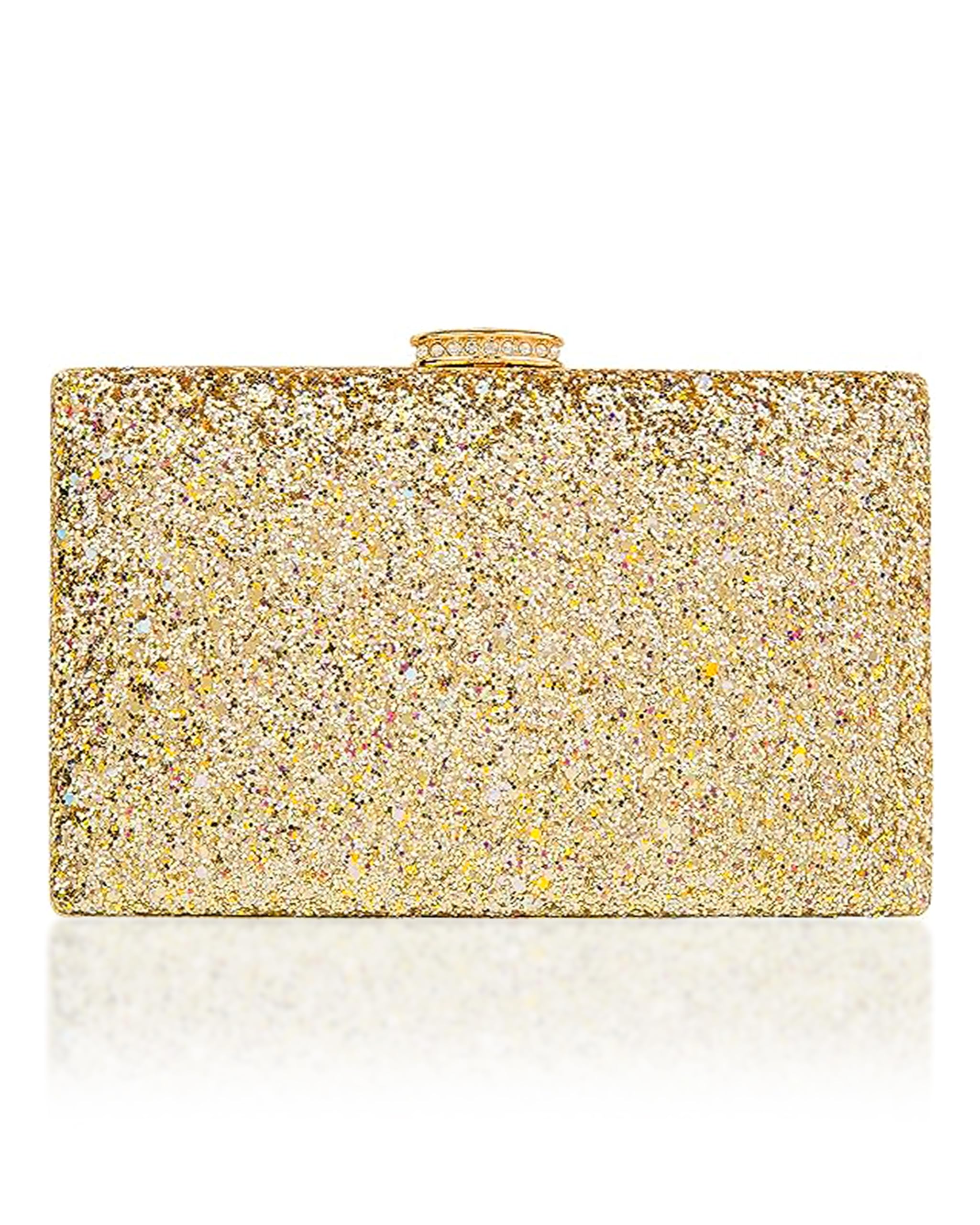 CARIEDO Women's Sparkling Clutch Purse Elegant Glitter Evening Bags Bling Evening Handbag for Dance Wedding Party Prom Bride