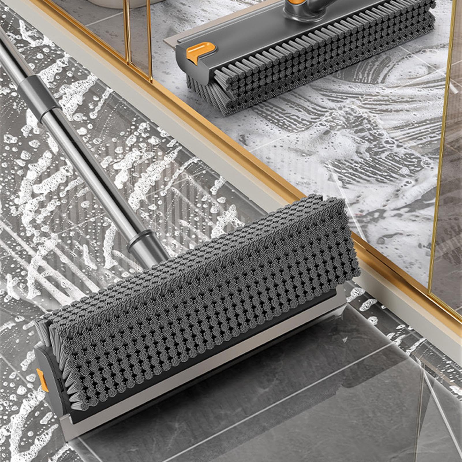 Brosse de sol rotative à 360 degrés multifonctionnelle réglable