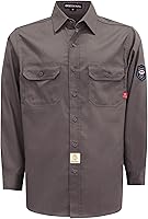 Vista 19 de BOCOMAL Camisas FR 6.25oz Camisas de soldadura ligeras resistentes al fuego Camiseta retardante de fuego para hombres