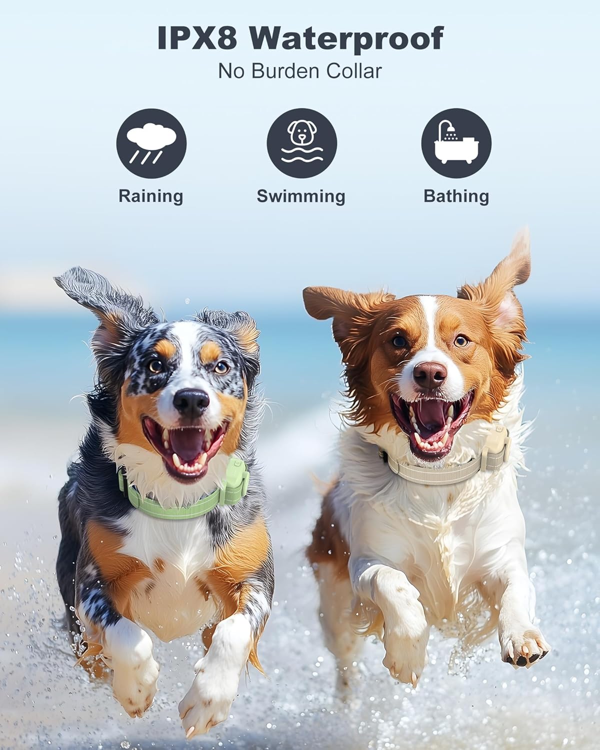 Jugbow Dog Shock Collar with Remote for Large Medium Small Dogs, Rechargeable Waterproof IPX8 E Collars with Beep (1-3) Vibration(1-3) Safe Static(0-99)