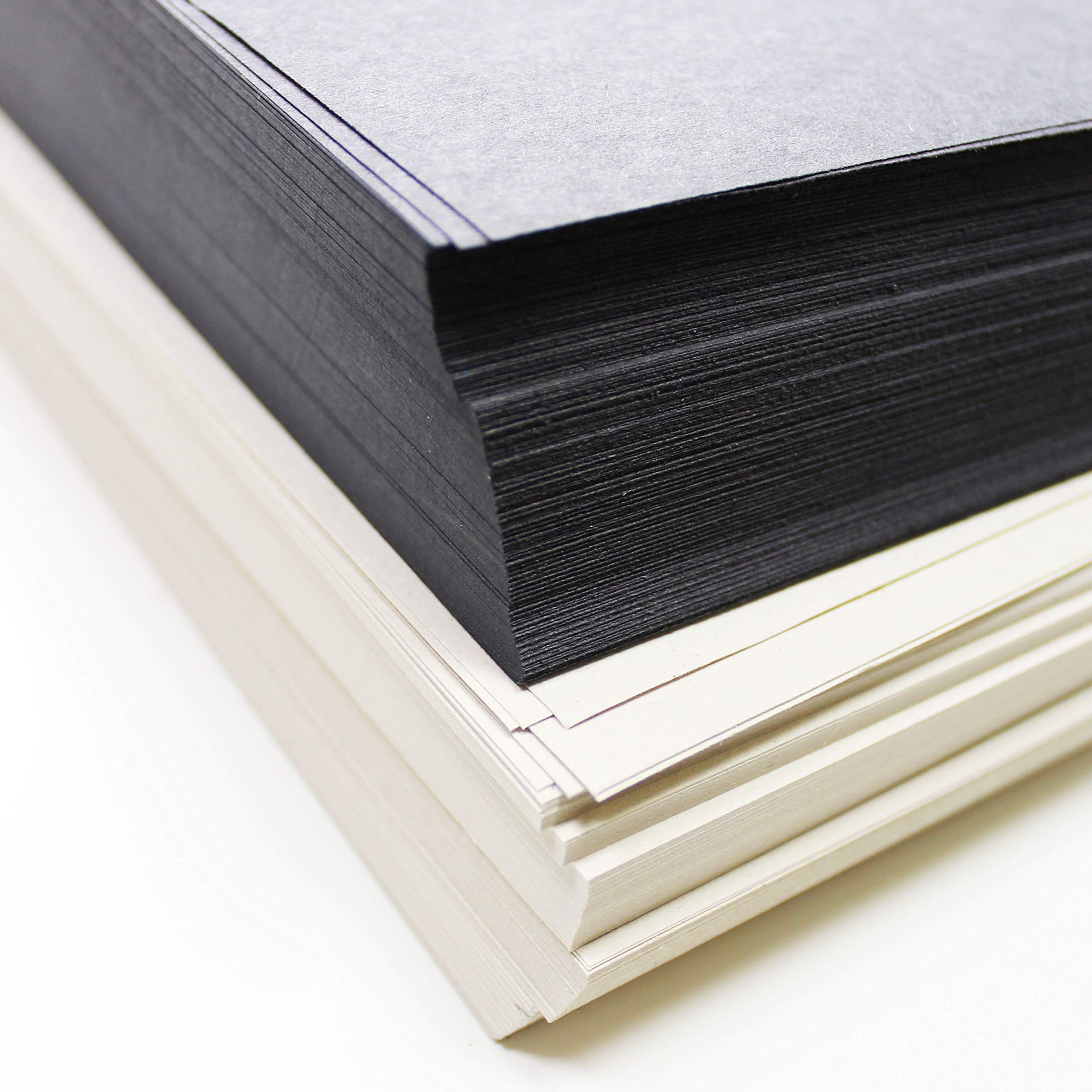 Bcreativetolearn White,Black A4 Recycled Black & White Sugar Paper 100Gsm Pack Of 250 Sheets By Bcreative®