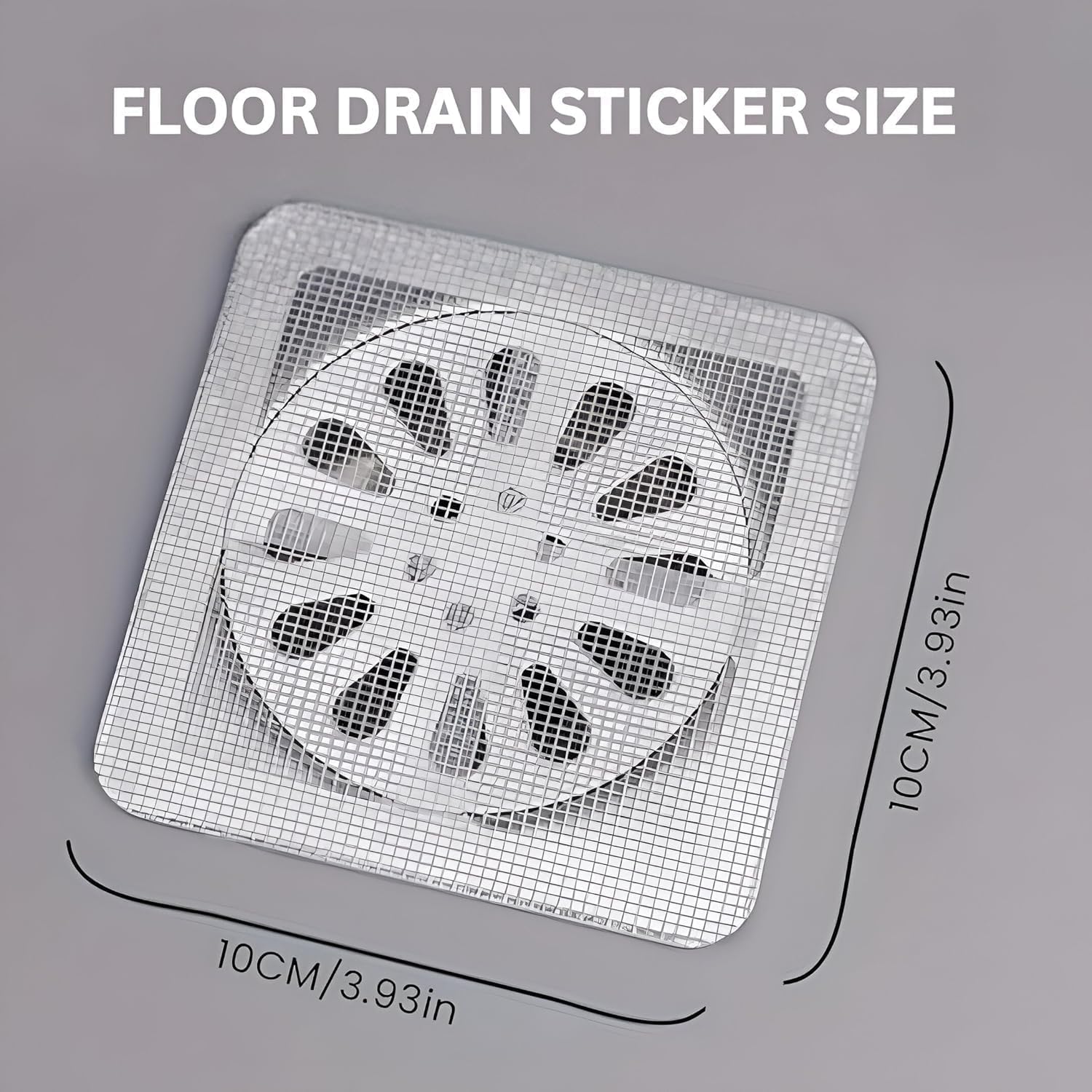 Shower Drain Hair Catcher - 20 Disposable Stickers -2