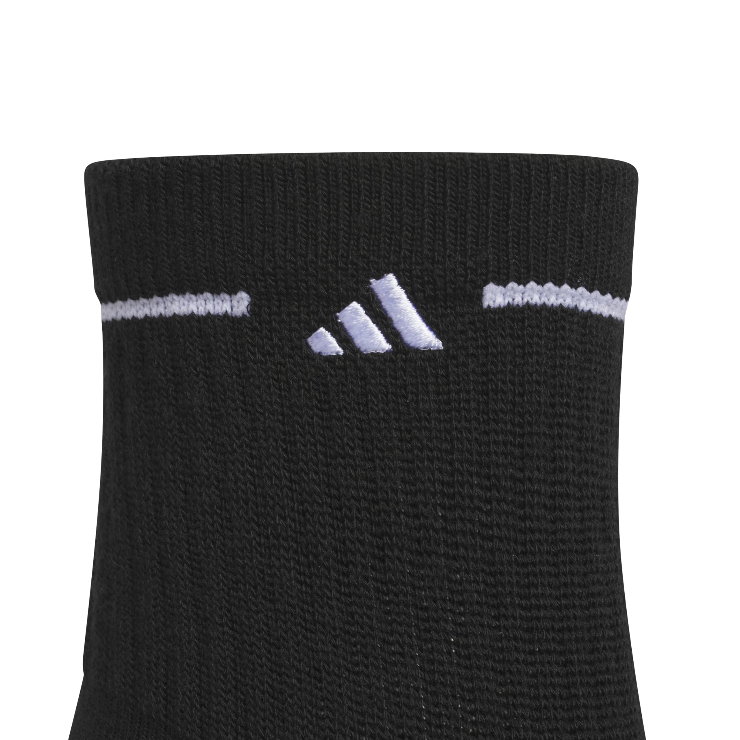 adidas Calcetines Deportivos Acolchados para Mujer (Paquete de 3 Pares) de Media caña por Encima del Tobillo, Negro/Blanco, M (Paquete de 3)