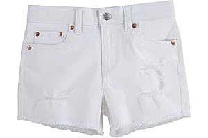 Juniors Girlfriend Fit Denim Shorty Shorts for Teen Girls
